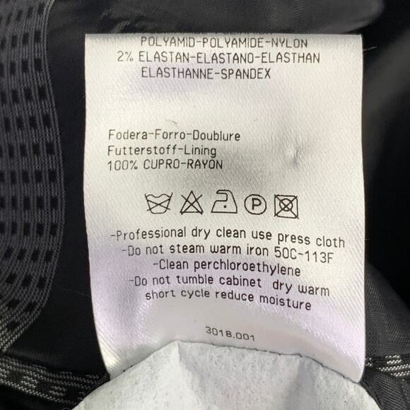 CALVIN KLEIN COLLECTION Size 38 Grey Black Squares Rayon Blend Sport Coat - Picture 10 of 11